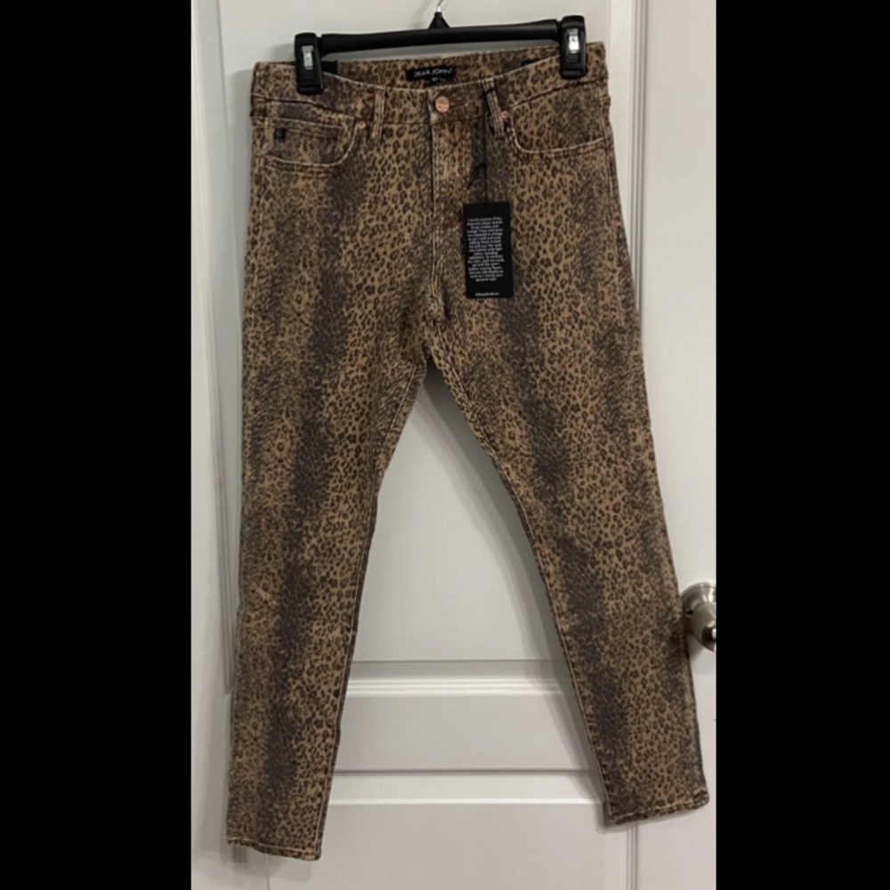 Dear John Jeans, skinny, cheetah, leopard, 27